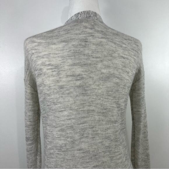 Aritzia Wilfred Free Open Front Cardigan XS Wool Mohair Neutral Pockets Casual - Picture 6 of 10